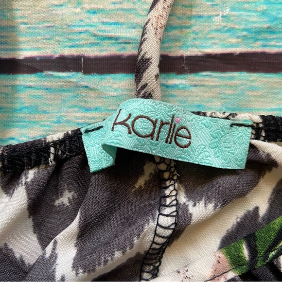 Karlie Leopard Flower Mini Dress Size Large NWT - Picture 5 of 8